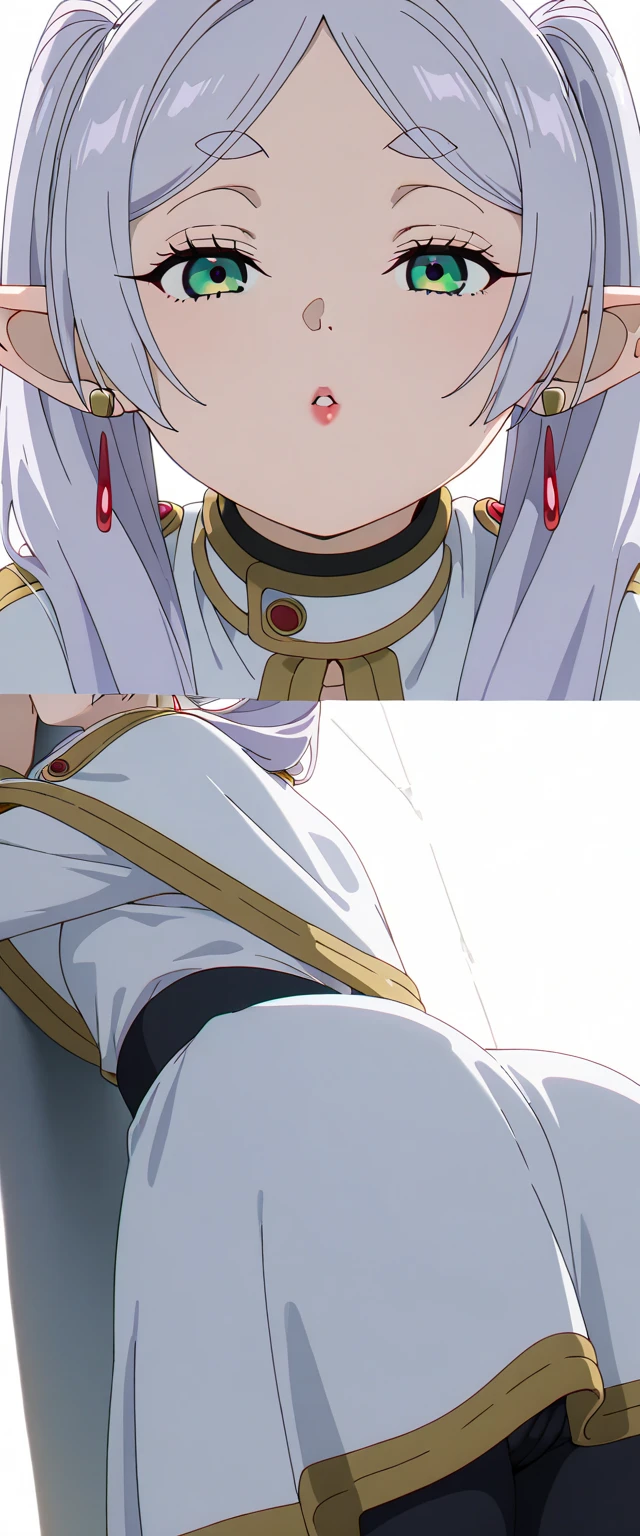 score_9, score_8_up, score_7_up, source_anime, small breasts, 1 boy, 1 girl, nipple slip, cum face, highres, super detail, Super high saturation, best quality, masterpiece, 8k, sex, bite penis, cum shot brutal, fuck, penis enter the pussy, Frieren - Sousou no Frieren