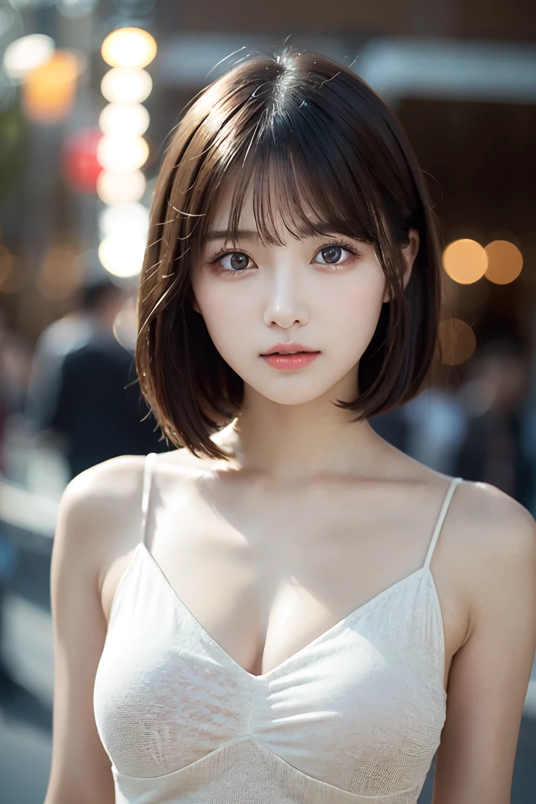 ulzzang-6500-v1.1, (Raw photo:1.2), (Photoreal), beautiful detailed girl, (genuine: 1.4), very detailed目と顔, beautiful and fine eyes, huge file size, High resolution, very detailed, highest quality, [masterpiece:1.6], enlightenment, very detailed, nffsw, finely, highest quality, 8k wallpaper, movie lighting, 1 girl, , perfect body shape, Cute sagging eyes、beautiful big eyeuste piece)), highest quality, 1 girl, eye shadow, Upper body, portrait,