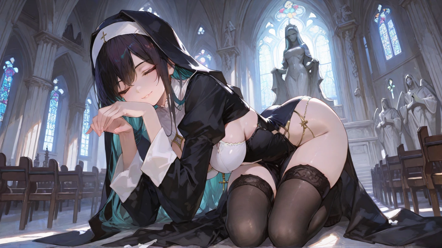 (abandoned hospital,building destruction,desolation,wasteland,outdoors:1.4),
(scattered garbage:1.4),
(rain,night:1.3), BREAK
1girl, solo, (after sex,afterglow:1.2),
ultra-detailed, absurdres, highres, clothes reflecting light, cinematic lighting, BREAK
(corpse,dead girl,The girl is dead:1.4),
(lying,on side,back shot,ass:1.4), (facial profile:1.3), (sleeping,lie face down:1.4), (shoot from above:1.2), BREAK
(cum in pussy:1.4), (creampie,cum_pool:1.4), A lot of semen is overflowing from her vagina, Semen is dripping on the floor, (cum:1.3), BREAK
(constricted pupils:1.3), (((surprised,horrified,scared))), drooling, (saliva trail):1.3, (streaming tears,crying):1.3, (open mouth):1.2, wide-eyed,
BREAK
(ysDoll,multicolored hair,gradient_hair,black hair,blonde dip-dye hair,twintails,hat,very long hair:1.3), BREAK
(ysDoll,white dress,white skirt,detached sleeves,bow:1.3), pleated skirt, vambraces, BREAK
(wearing thigh boots:1.3), mechanical legs,