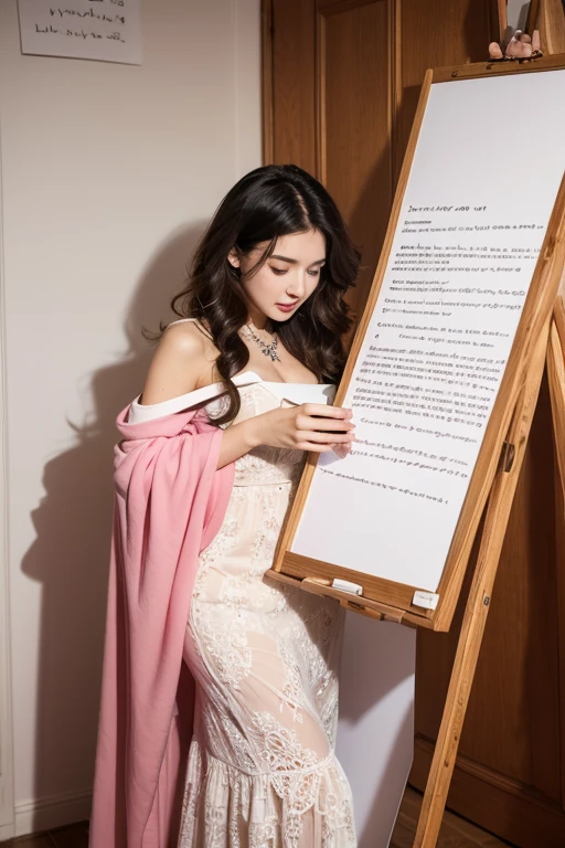 Female 1 person、whole body、In the hospital、Hot Nurse、Silver Hair、Wearing a white apron with pink details、Open Apron、No underwear、No bra、Showing her breasts、Showing her pussy、Small pubic hair、Pink pubic hair、Skin: Slightly pinkish white、Beautiful Lips、Perfect Mouth、Pink Eyes、Wearing red sandals、Perfect little feet、Pink painted nails、With a clipboard in one hand（Long nails and roses）、In the other hand he holds a syringe、The appearance of orgasm、Her pussy dripping with clear fluid。