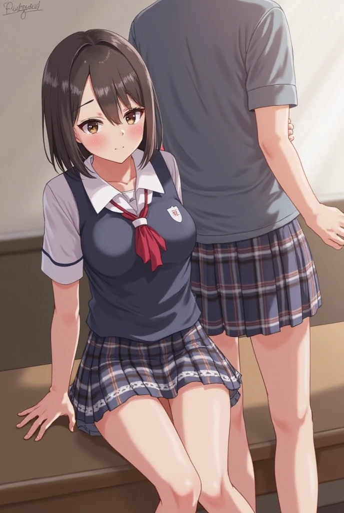 pantyhandjob, panties, panties over penis handjob, penis,{{{cum on clothes}}},BREAK,
(brown hair), long hair, straight hair,BREAK, ,(blue eyes), gyaru, collarbone, bow, loose bowtie, white shirt, collared shirt, long sleeves, bracelet, wrist scrunchie,blue skirt, pleated skirt,
clothes around waist,
,BREAK,Focus on panties,Fine underwear,Looking down,Looking down at the viewer,,From front,
troubled face, open mouth, naughty smile, looking down at viewer,
locker room
, masterpiece,absurderes, beautiful detailed face
, Best Quality, High resolution, Unity 8k wallpaper, (Illustration:0.8), (Beautiful detailed eyes:1.6), extra detailed face, Perfect Lighting, extremely details CG, (Perfect hands, Perfect Anatomy)