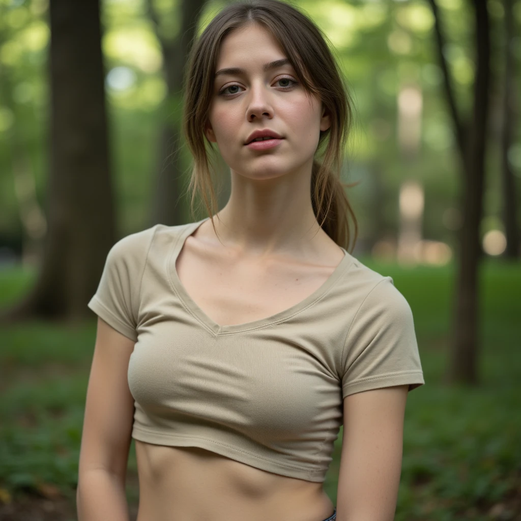8k,Russian girl, Russian traits, natural red hair,1girl, maxilar bonito, Alto detalhado, peitos perfeitos, high ilumination, Realistic, 8k raw,rosto detalhado, Red hair, olhando para o espectador, jewelries, (franja) sardas (olhos azuis) cabelo curto, corpo inteiro, short hair style, short red hair style, Vestida com um vestido leve de tons suaves, hair swayed gently in the wind. Butterflies danced around her, e o perfume das flores preenchia o ar enquanto ela se envolvia na serenidade do campo.