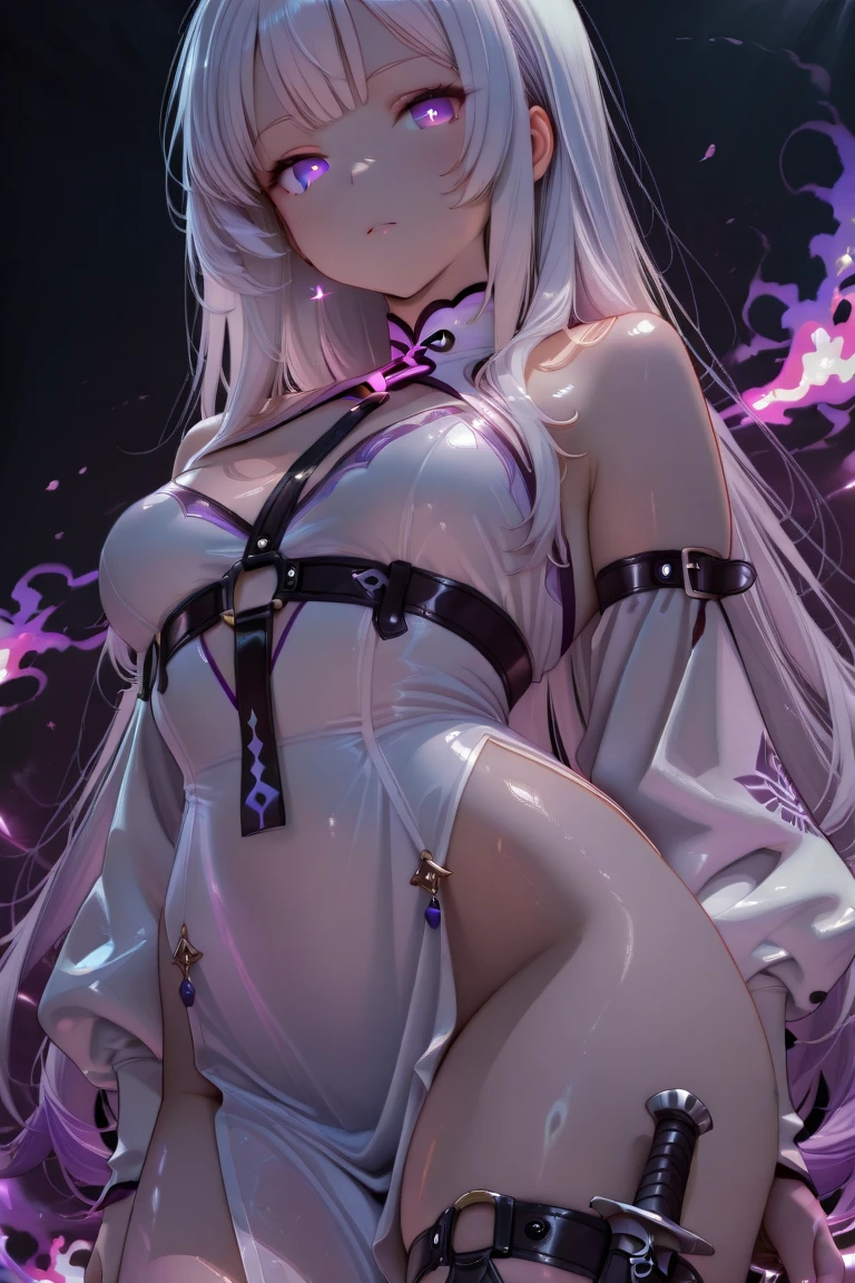 pvc revoltech,plastic model,Crystal clear shining eyes,embarrassed from,Crying face,Cute,A sexy,kawaii girl, a choker,Constriction,big breasts thin waist,Slim big,cleavage of the breast,toppless,Robe décolleté,long, shiny hair,Transparent glossy vinyl ribbon,Transparent panties exposed,Off-the-shoulder see-through shirt,Transparent glossy vinyl miniskirt,embarrassed fromポーズ,In the box,sitting on,