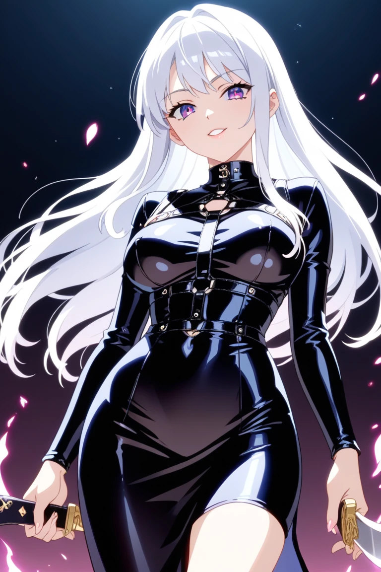 
Illustrator, anime , Realistic ,sketch , 1 person, model, lip, A translucent gothic white mini dress with lots of lace, blindfold, eye covered, black blindfold, order, Blue and pink gradient background, Neon colored long hair, Big Breasts,Upper Body, Sexy look, Sexy pose, Texture Trim, Russia, (masterpiece,Highest quality)
