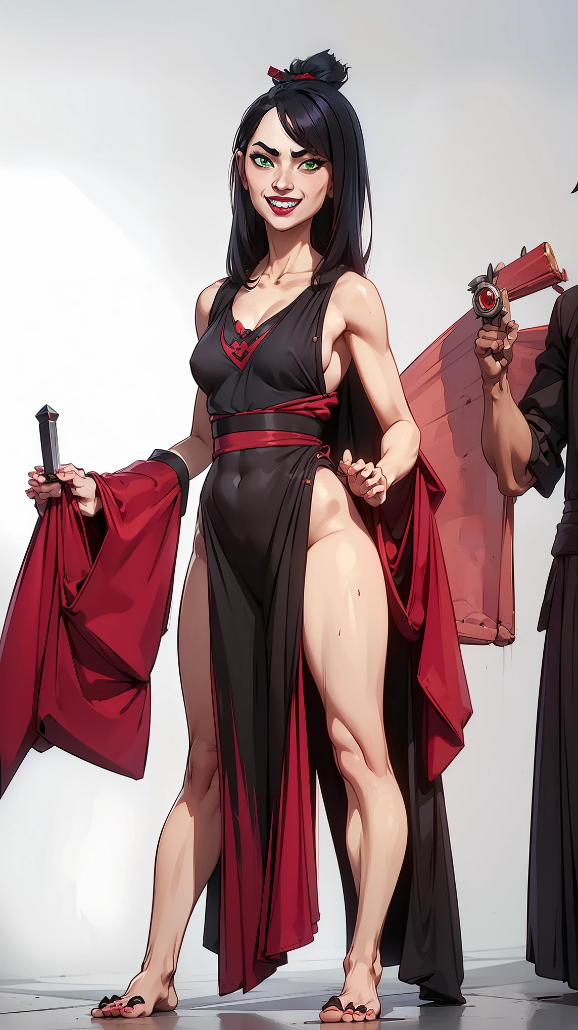 Illustration art,Whole body movement,Sexy woman in sexy clothes,Soprano Woman,Very cool facial expression,Gorgeous background,Great erotic art,painting art,Sexy art,Detailed body part details,frontage,Lateral face,on back,Inspired by J.c.Ryan Decker,Epic European and American illustrations,Tall,The whole body is evenly sexy