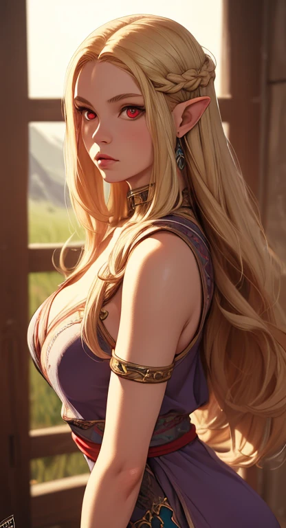 score_9, score_8_up,score_7_up, score_6_up, score_5_up, score_4_up, woman, best quality, highres, portrait, solo, beautiful, makeup, soft lips, daenerys (bored), large cleavage,  beautiful dragon dress, (((simple background))) with a circle, eyes closed