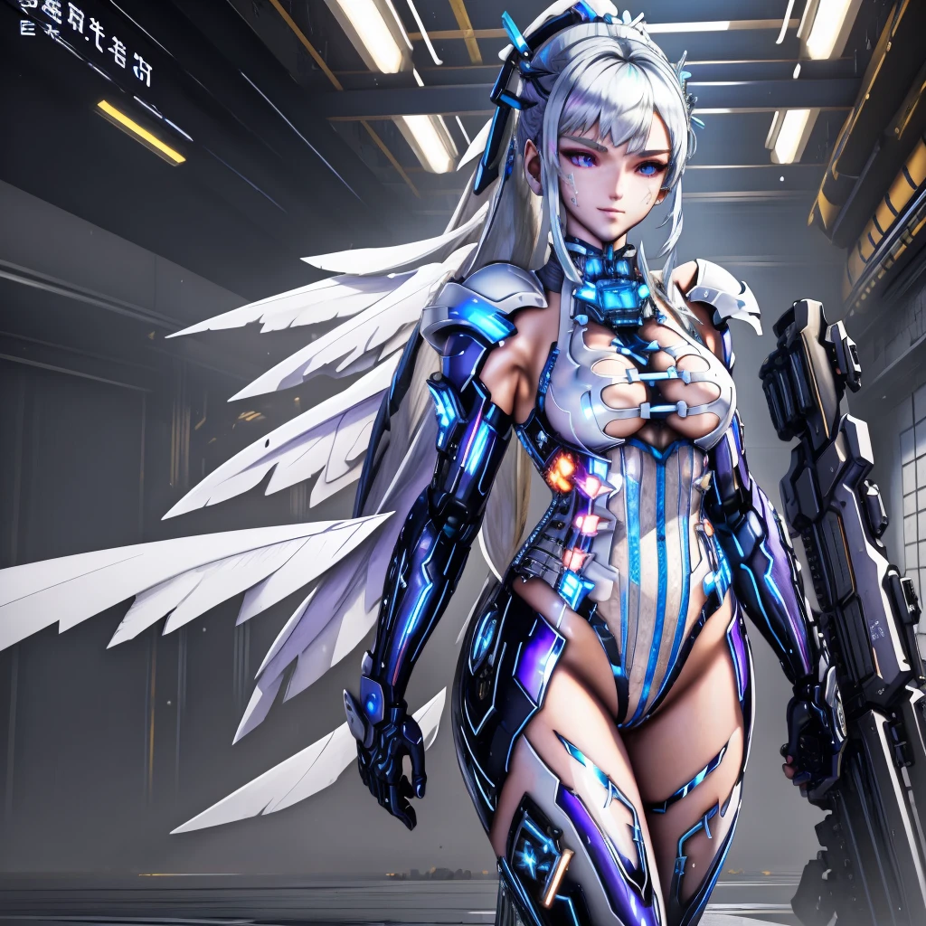 (((RAW image quality:1.4))), (Detailed 3DCG image), 8K resolution, (pieces fly), highest quality,{whole body},((1 girl)), 13 years old, ((big beauty detailed eyes)),{Mecha,Huge_file size},(bare shoulders),SF,very detailed,figure,very detailedなCGユニティ壁紙,submerge,cinematic lighting,elevation angle,{{beautiful face}},take a pose,caustics,fine water surface,,Mechaニカルウィング,Metal wings,Mecha wine cha clothes},robot girl,beautiful detailed face,