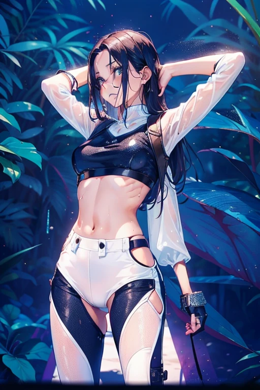 white色透明T恤, white, blush,,cleavage,sling背心,sling,sling,sexy pose,Cock your ass,kneeling,bikini,underwear,,A thousand flavors,Wet,Pretend,Show off your figure