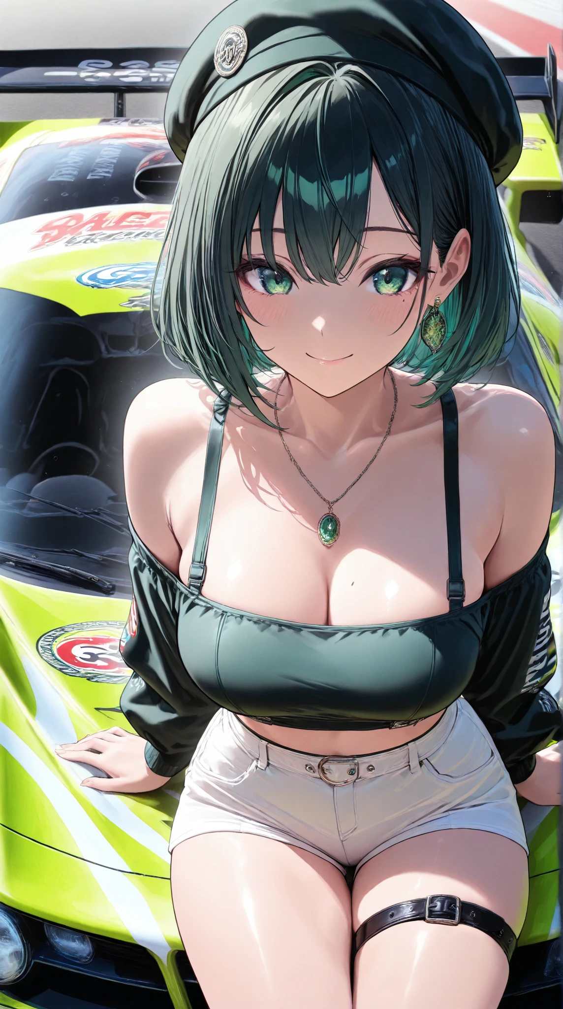 himeno, himeno(Chainsaw Man), solo, mature female, mature, Adult, eyepatch, POV, looking down, naughty smile, evil grin, Villains, Octopus motif Cockpit, inside cockpit, piloting robot, red iron tentacle-like tubes, lever with octopus motif, gundamwingcockpit, joystick, seatbelt, sitting, latex purple bikini, purple headgear with extended tubes, Night, Dark, masterpiece, Top animation quality,Top image quality,