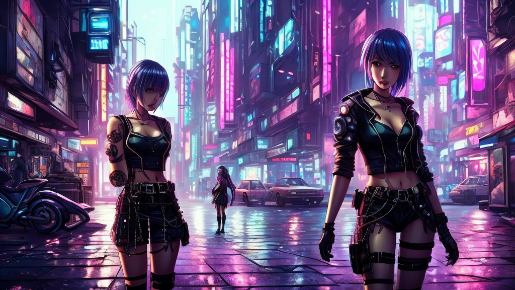 (full body: 1.2),(wonderful and,
  (highly detailed: 1.2), (best canon EOS R6 quality: 1.2), (8k: 1.0), (emb-rrf-low: 1.0), (dynamic posture: 1.2), (many large black tattoos on the head, open cybernetic head showing the inside, detailed open face, hyper detailed eyes 1 .2 ), sharp focus (awarded photo: 1.2), (subsurface scattering: 1. 1) (A beautiful ultra-detailed cyborg: 1.2), (Highly detailed punk-style mohawk hair: 1.2), Neon glow, (Detailed cybernetic eyes: 1.1), (Hyperrealistic: 1.2), RPG, CyberPunk 2077 style, Dramatic lighting (Highly detailed futuristic cityscape: 1 . 2), (Science Fiction: 1.2), Professional Portrait Photography, by wlop greg ru tkowski jeffrey simpson alphonse mucha
