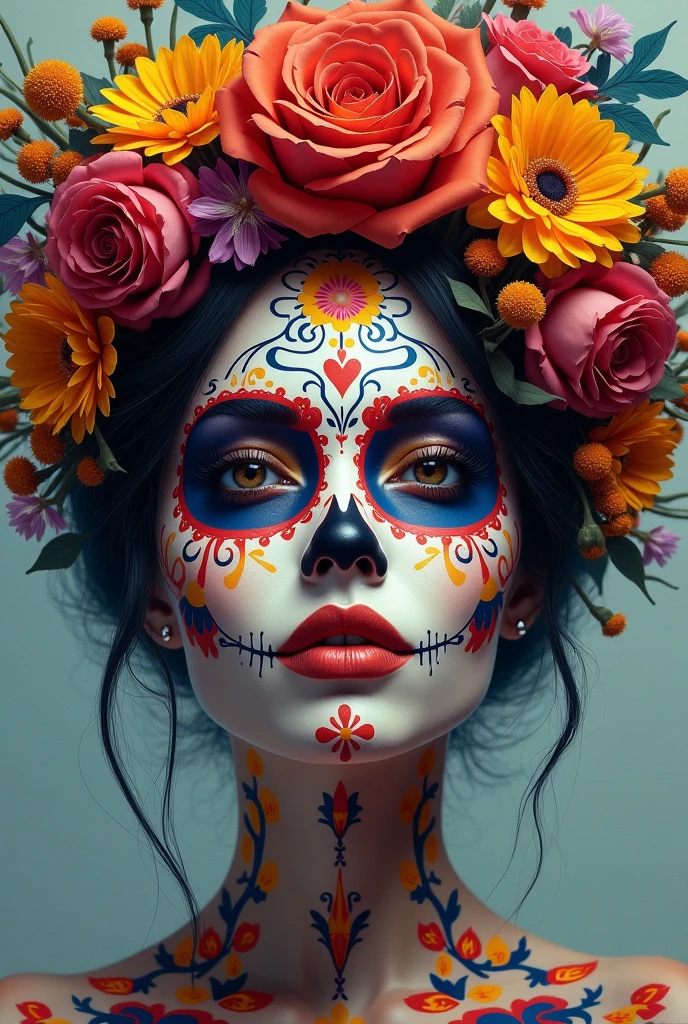 day of the dead canvas