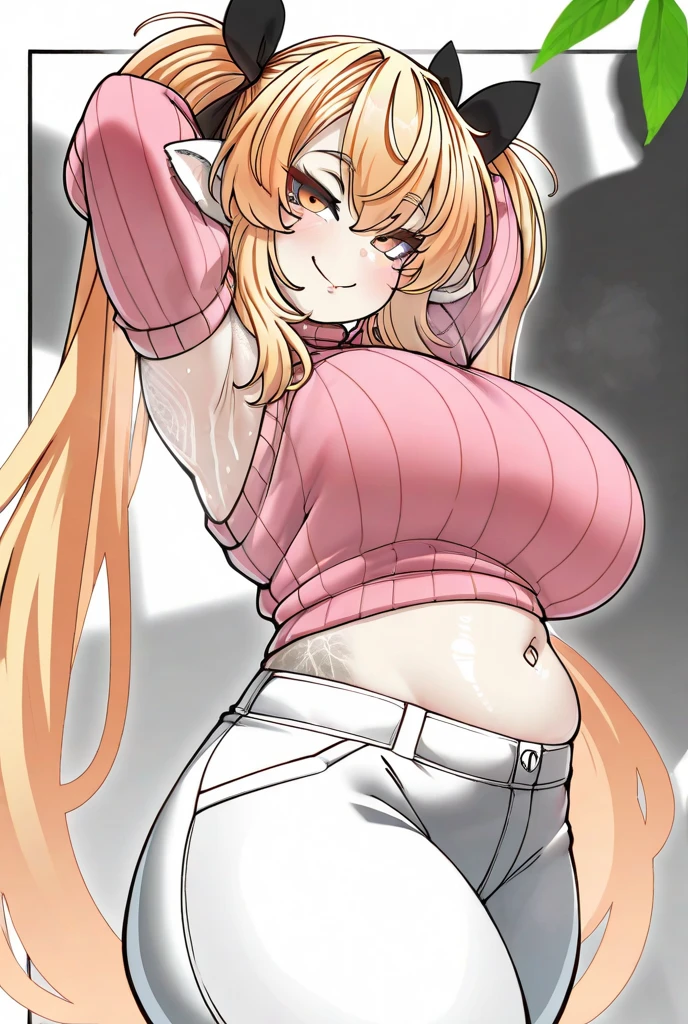 (masterpiece, best quality:1.2), 1girl, solo,standing,
by by buta99, by chelodoy, by spikedmauler, by cervina7, solo, female, standing, brown dog ears, dog nose, looking at viewer, ((hair, snout), lips, eyelashes, eyeliner, big breasts, cleavage, light brown fur, pink eyes, sexy, long brown hair, long wavy hair, skinny, canine, pink, kawaii, small waist, huge thighs, milf body , big eyes, pink clothes, brown hair ,kawaii, super kawaii, big hips, kawaii outfit, sexy, nsfw, pink, pink theme, huge , showing, huge thighs, huge hips, shiny, skinny waist, mini skirt, shiny skin, glowy skin, huge curls, bangs, dog tail, furry girl, furry,