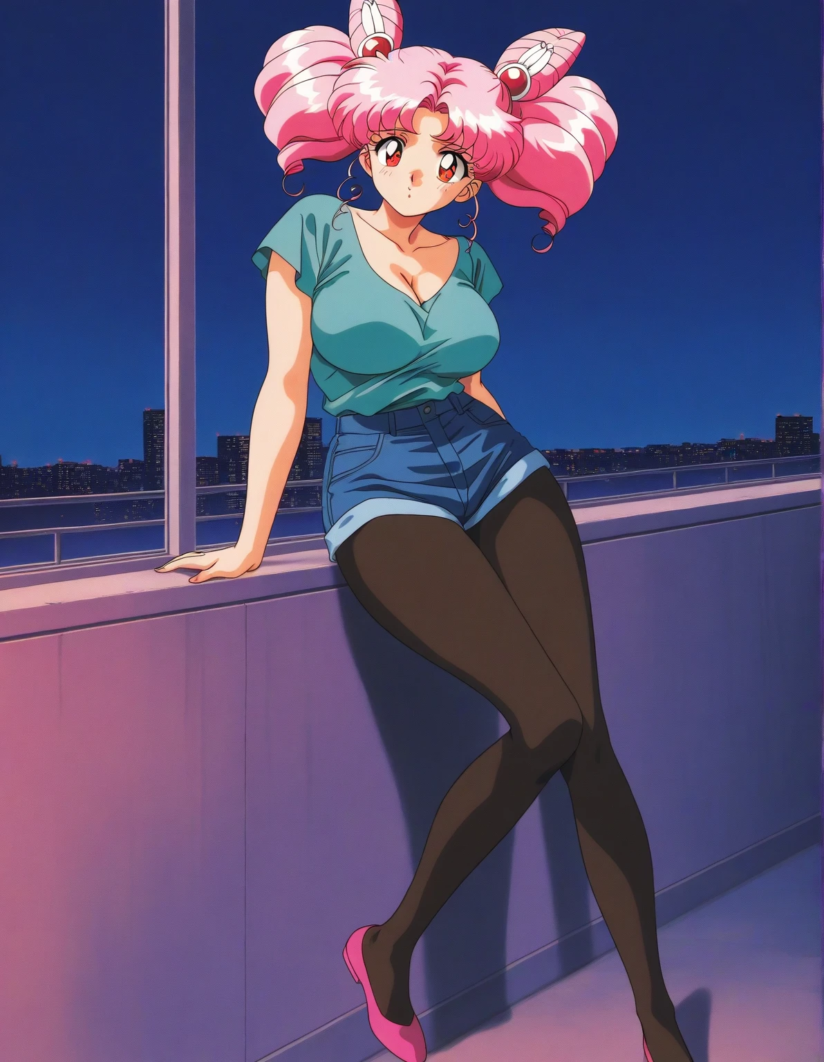 ((ultra quality)), ((tmasterpiece)), ramona flowers, ((pink blue, Short Hair Hair)), (Beautiful cute face), (dark eyeliner), (beautiful female lips), Charming, ((stern expression)), looks at the camera with a gentle smile, eyes are slightly closed, (Skin color: white), Body glare, ((detailed beautiful female eyes)), ((dark black eyes)), (juicy female lips), (beautiful female hands), ((perfect female figure)), perfect female body, Beautiful waist, nice feet, gorgeous big thighs, beautiful breasts, ((Subtle and beautiful)), seductively worth it (close-up of the face), (wearing blue jeans, Red Jacket) background: country house, living room, ((Depth of field)), ((high quality clear image)), (crisp details), ((higly detailed)), Realistic, Professional Photo Session, ((Clear Focus)), the anime