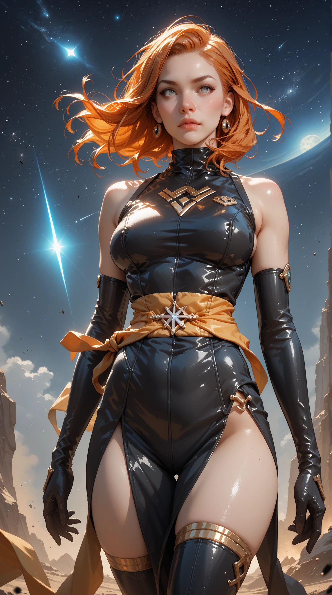 um close up de uma mulher em um traje segurando uma espada, Moebius + Loish + WLOP, Arte no estilo de Guweiz, feito com anime painter studio, Poderosa princesa do deserto, arte digital estilo anime, deviantart artstation cgscosiety, retro anime girl, retro fantasy style, personagem de fantasia hiperdetalhado, arte de personagem impressionante, Menina elfa --auto