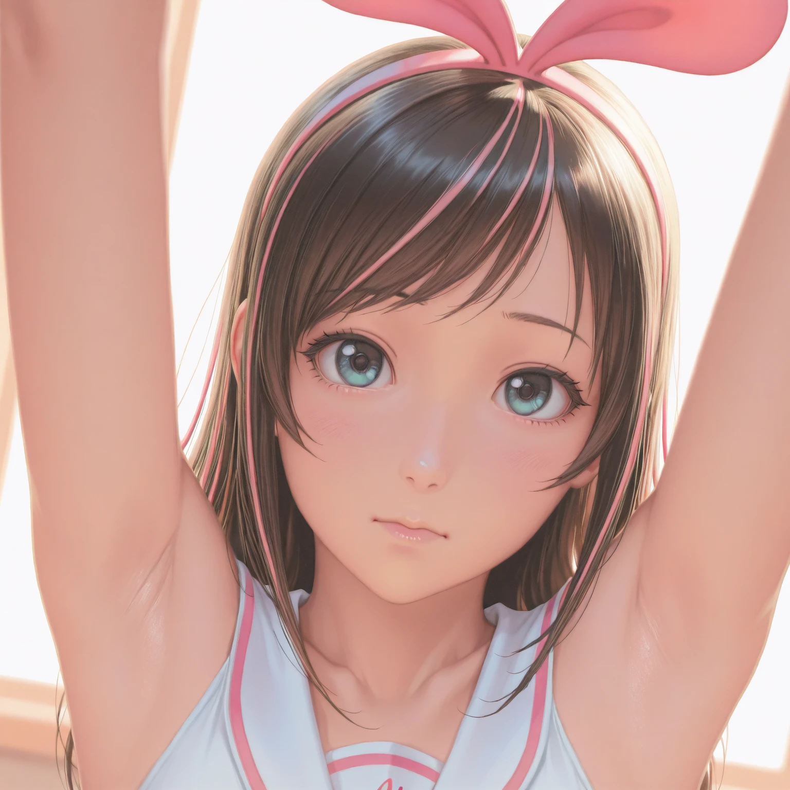 rhythmic gymnastics、leotard、twin tails、face down、Photocano、Mai Hayakura、