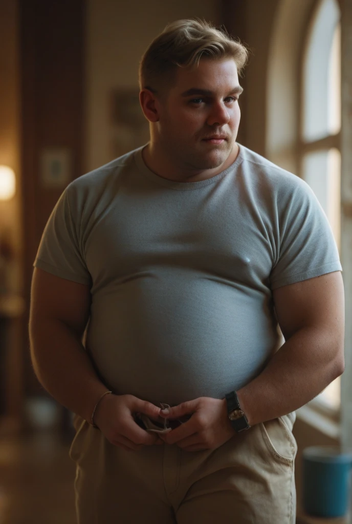 ((2heads)), 1man, ((((david harbour)))), middle aged male, ((fat)), ((overweight)), (((obese))), big belly, ((shirtless)), navel, athletic shorts, body hair, big bulge, dreamy atmosphere, dark cyan and red, i can't believe how beautiful this is, serene atmosphere, epic realistic, soft cinematic light, hdr, intricate, highly detailed, (depth of field:1.4), faded, (neutral colors:1.2), (hdr:1.4), (muted colors:1.2), hyperdetailed, (artstation:1.4), cinematic, dramatic light, (intricate details:1.1), porch scenery, (rutkowski:0.66), (intricate details:1.12), hdr, (intricate details, hyperdetailed:1.15) (skin texture:1.2), detailed expressions, tired, frowning, natural pose, sitting on couch, correct ???????, correct hands