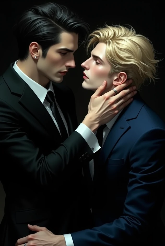 Two kissing men