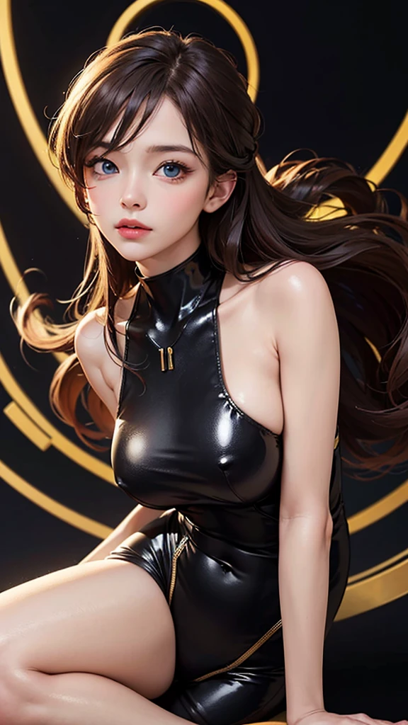 (8k, RAW photo, photorealistic: 1.25), (lip gloss, eyelashes, shiny face, shiny skin, slim body, best quality, ultra high resolution, depth of field, chromatic aberration, caustics, wide lighting, natural shading, Kpop idol) The viewer looks calm and goddess-like euphoria,