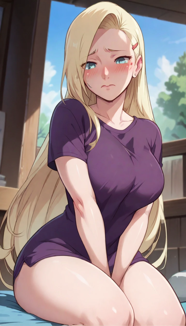 ((Best quality)), ((Masterpiece)), (detailed), perfect face perfect figure, Middle Ages, forest background, Sorceress Woman, Golden hair, Blue eyes, show breaick thighs, big breasts open legs