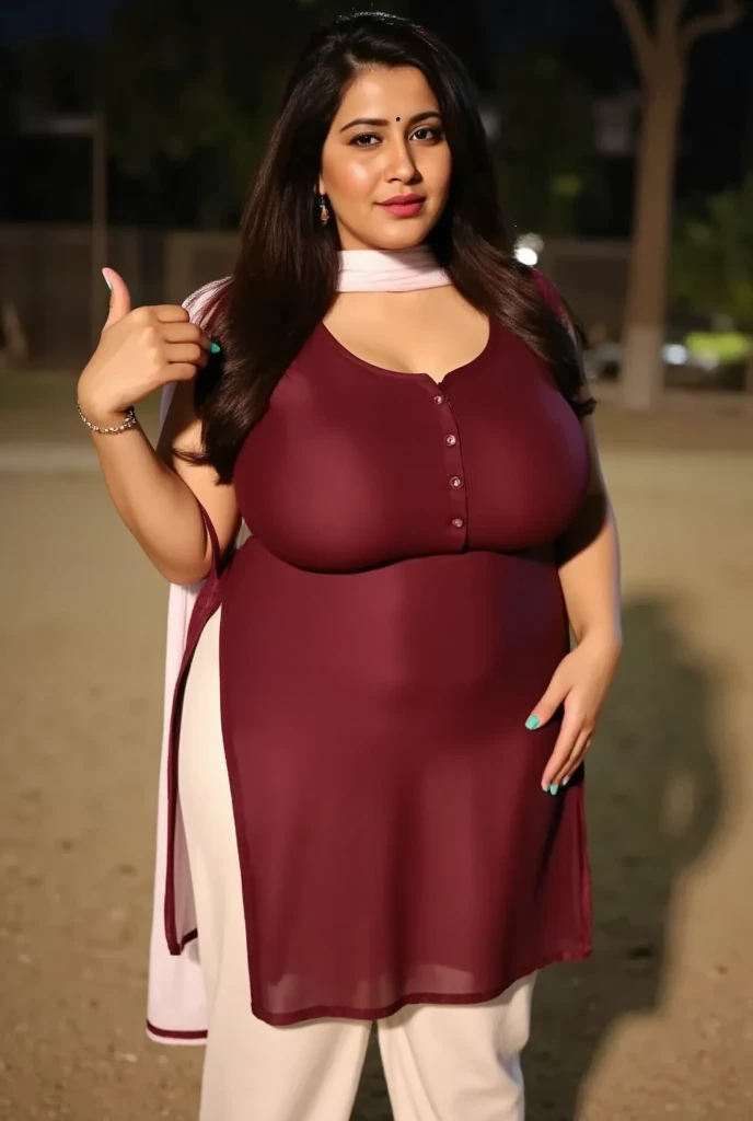 ((girl outdoor, luxurious outdoor city, luxurious place,),
(((Full body shot))), (wide standing position), (looking at viewers, front view shots, wide angle view), (masterpiece, hyper_realistic, hyper_detailed, photorealists, photo_realism), 20 years old lady, 16k, FHD, UHD, high quality pictures, extremely detailed, candid brightness, candid shots, (iconic picture shot, perfect brightness, perfect contrast, perfect colour), (pretty face, iconic face), (detailed face, detailed eye, detailed lips, detailed neck, ultra realistic face, ultra realistic eye, ultra realistic lips), (attractive hair style, hair style), (sagging perky breasts, perfect rounded breasts, attractive breasts, perfect breasts shape), (attractive body figure, perfect body figure, perfect figure, curvy_figure, hourglass_figure), (embroidery High heels, fancy high heels, iconic heels),
(((Masterpiece kurta, luxurious kurta, iconic kurta), fancy embroidery kurta), (embroidery red kurta), red iconic kurta, ruffled kurta, flared kurta, fancy kurta, long skinny sleeves, fancy neck kurta, fancy leggings, black leggings). , , (chubby:1.3), (Thick thighs:1.2), huge breasts:1.2)