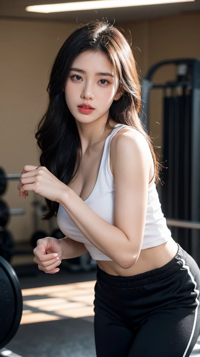 Dark Background、Black mini skirt with white stripes