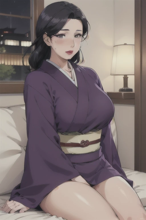 1 girl adult woman, stepmother, anime style.
