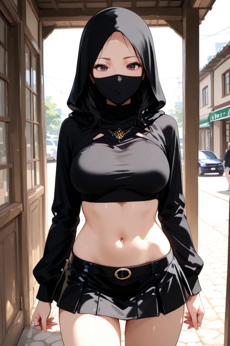 beautiful girl walking in dark cave, confused face, perfect body, glasses, hijab, white t-shirt, skinny jeans, (lower belly:1.2)