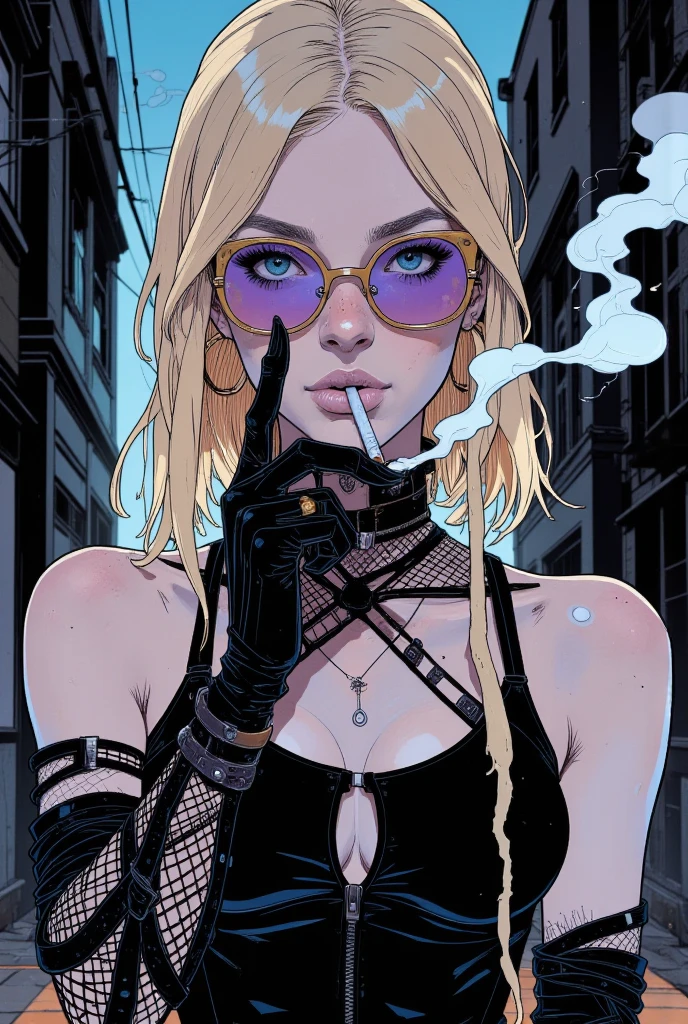 the middle finger, watercolor painting, 8K resolution、((highest quality))、((masterpiece))、((Super detailed))、1 female、alone、incredibly absurd、 (((The most beautiful pirate girl of all time))), (((Stylish sunglasses))), lips in love, white skin, pirate hat, skull fashion, neon、short cut hair、small breasts, (((graffiti art))), colorful hair, provocative, middle finger rising, Rising middle finger