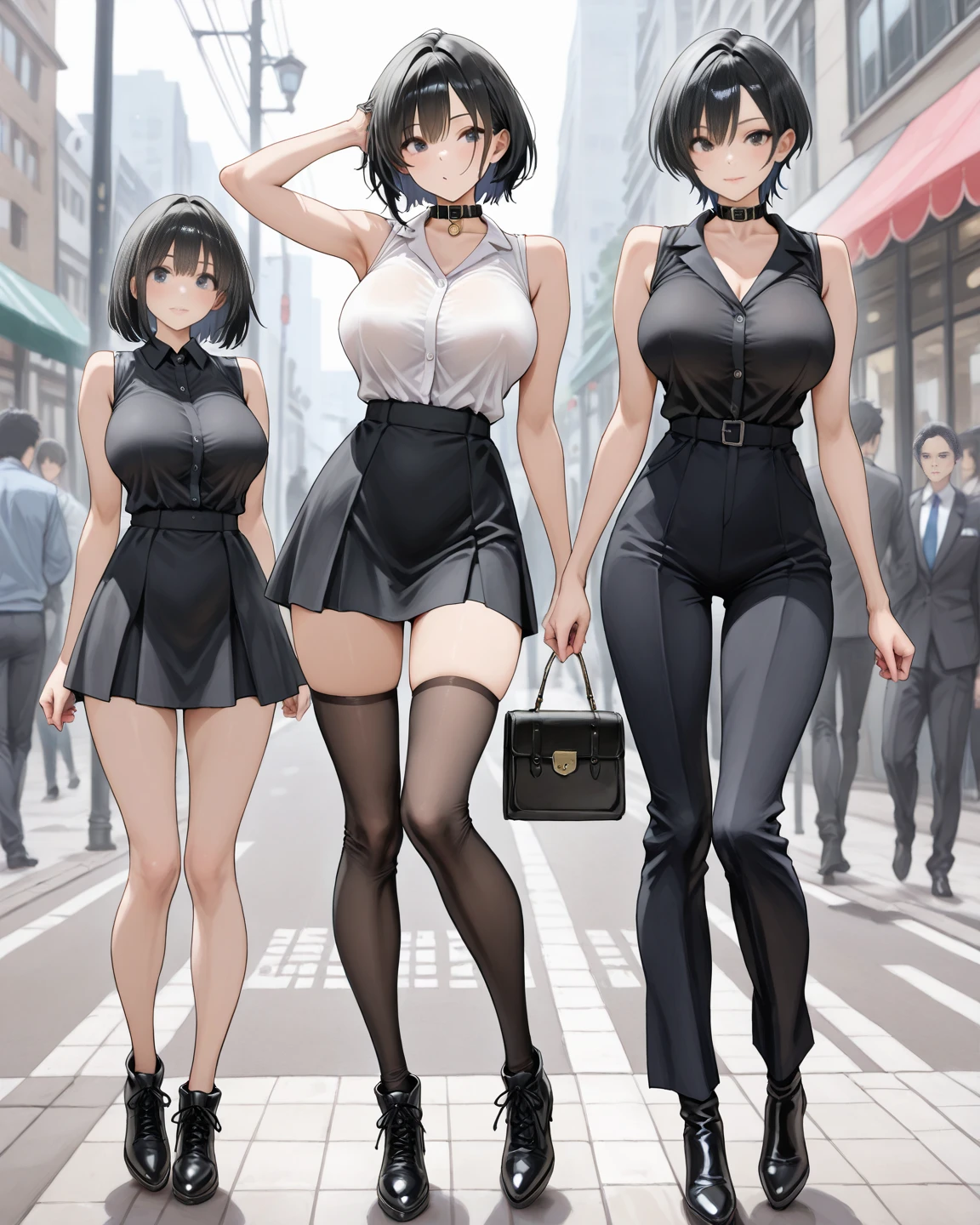 edmamoda,Woman dressed in tube dress, same woman having