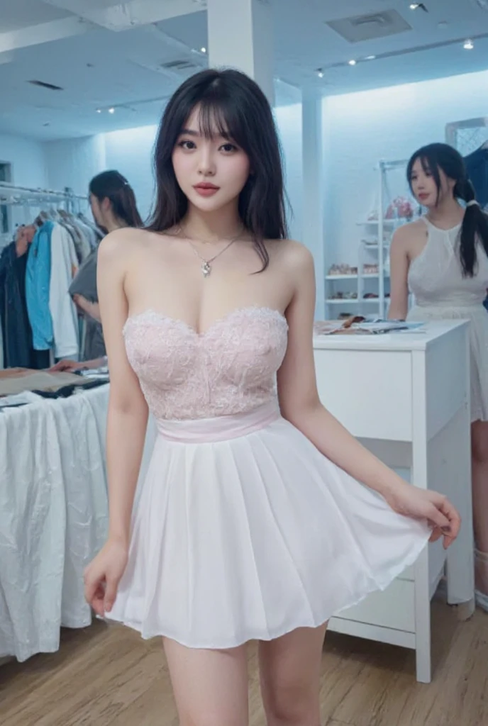 ((((Young male)))),(best quality),(Highest image quality),(highres),original,(Extremely uniform picture),(highly detailed),(best illustration),(an extremely delicate and beautiful),(Pink eyes),(hair flower),high heelss,headband,{{lited_ by self}},{{lingerie shop}},indoor,{{2girls}},loli,high heelss,nowing,hair flower,headband,masterpiece,best quality,official art,extremely detailed CG unity 8k wallpaper,long hair,((cleavage)),pink clothes,Small handbag,long eyelashes,(((silk stockings))),earring,((((Triangle underwear)))),(((gigantic breasts))),garden,dress_lift,(((((Beauty poster))))),((((Off shoulder skirt)))),forehead,shed tears,(((crying))),Pearl Necklace,Diamond Earrings,(((Long eyelashes))),(Flower tattoo)