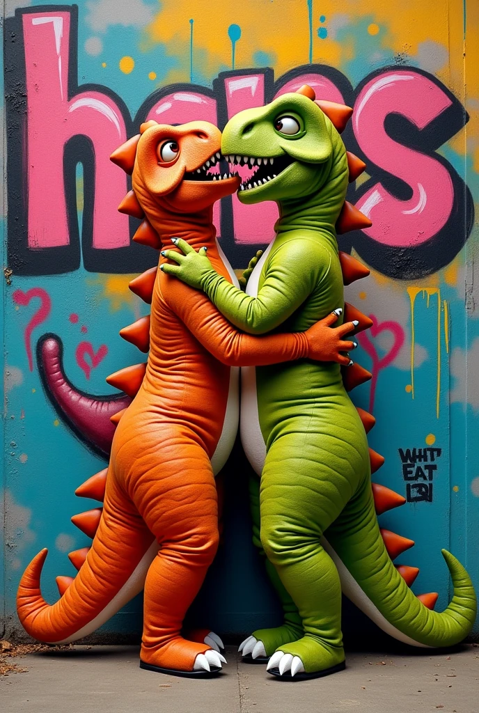a close up of a purple dinosaur mascot with a green shirt, barney the dinosaur, barney the purple dinosaur, retired barney, full body mascot, barney and friends, plush mascot, claymation character, as a claymation character, pink iconic character, purple body, grimace, toonix character, full body with costume, lumpy skin, cereal mascot