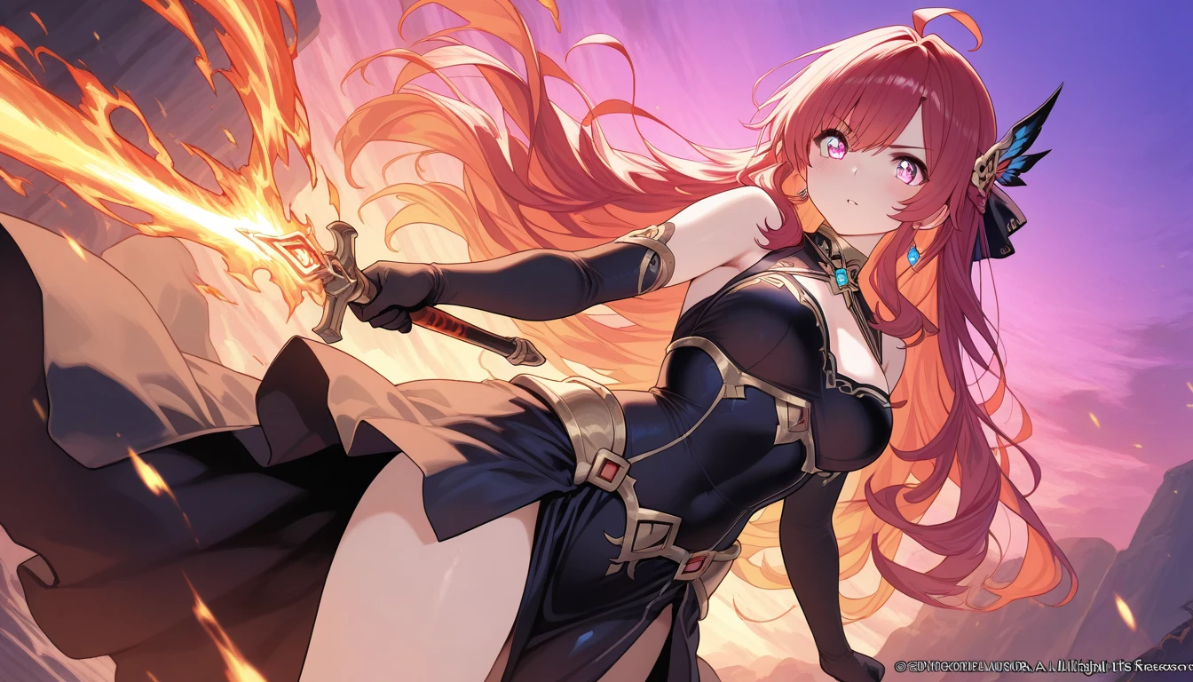 In a distant realm where ancient powers dwelled, a young girl named Lyra possessed a rare gift – space magic. The ability to manipulate the fabric of the universe itself, bending time and space to her will. With her fiery red hair and determined eyes, she stood tall and fearless, ventured into an unexplored part of her realm, she stumbled upon a colossal dragon. Its scales glistened in shades of emerald and gold, and its eyes burned with an ancient wisdom. The dragon, known as Draconis, was a formidable opponent, with powers that could shatter mountains and unleash chaos upon the land.
Unperturbed by the dragon's immense size, Lyra tapped into her space magic. She created a swirling vortex of stardust around herself, granting her enhanced speed and agility. As the dragon launched itself towards her, spewing flames, she gracefully dodged each attack, her movements fluid and precise.
Lyra's eyes blazed with determination as she conjured a miniature black hole, pulling the dragon towards her with gravitational force. The dragon roared, its massive wings flapping fiercely to resist the pull.
With a flick of her wrist, she created a pocket dimension, a realm within a realm. Inside this space, time stood still, providing Lyra a momentary respite to gather her energy. The dragon, confused and vulnerable, tried to break free from the dimension's grasp,
As Lyra emerged from the pocket dimension, she unleashed her most potent spell yet. She summoned the power of a thousand stars, manifesting an ethereal spear made of pure cosmic energy. With a resounding cry, she hurled the spear towards the dragon, piercing its impenetrable scales.
The dragon writhed in agony, its once mighty form weakened by Lyra's relentless assault. Sensing its impending defeat, the dragon summoned one last burst of fire, she conjured a gravitational singularity, a miniature black hole that grew in strength and ferocity. With a surge of space energy, she directed it towards the weakened dragon,