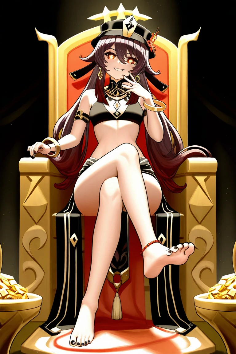 creates the jinx from leugua of legends sitting with her legs open without clothes