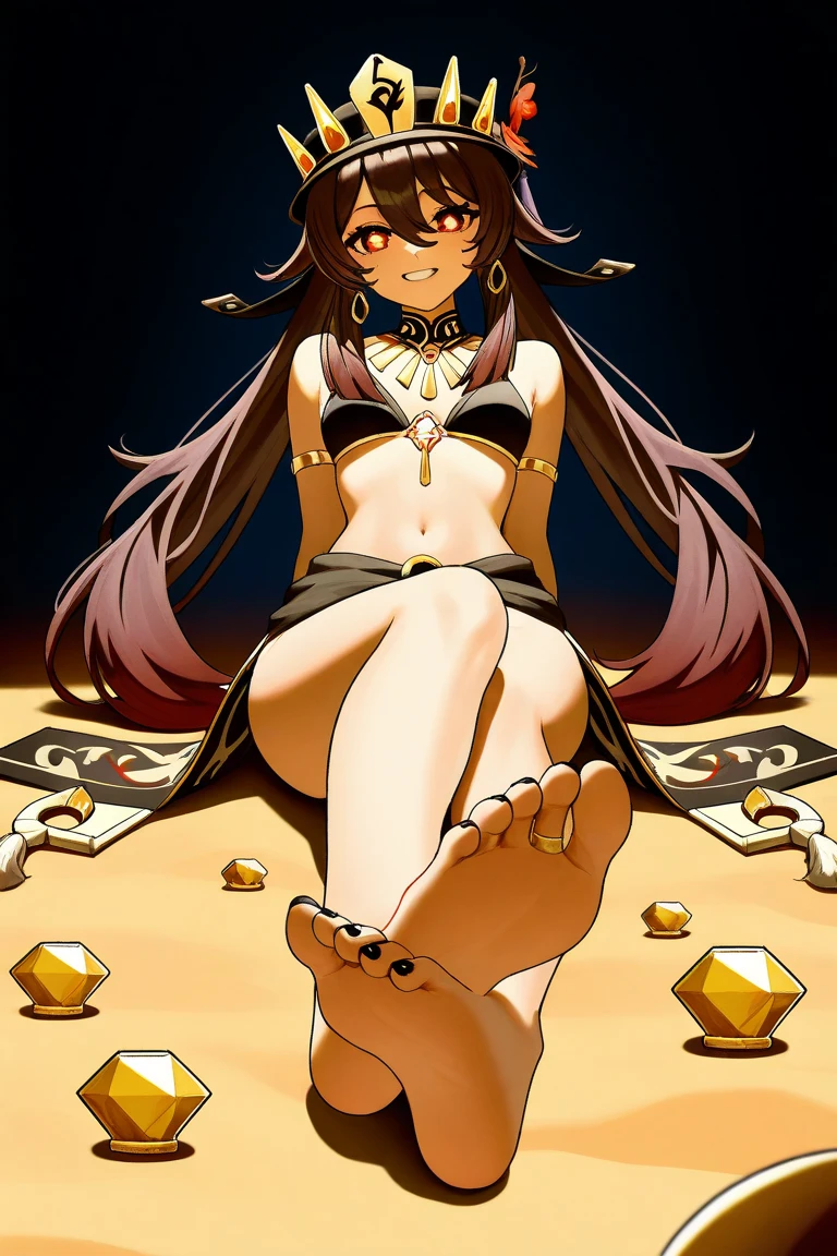 anime style, best possible quality, anime style drawing strokes,
Spaniard brunette woman, bright eyes, curly dark brown hair, naked, medium sized bare breasts and slightly large nipples, crown of an Aztec queen, sitting on a throne with open legs showing hairy nude pussy, is at the top of a temple in the jungle surrounded by worshippers, she is naked
vegetation everywhere, little monkeys in the scene, it's night and there's a full moon in the sky