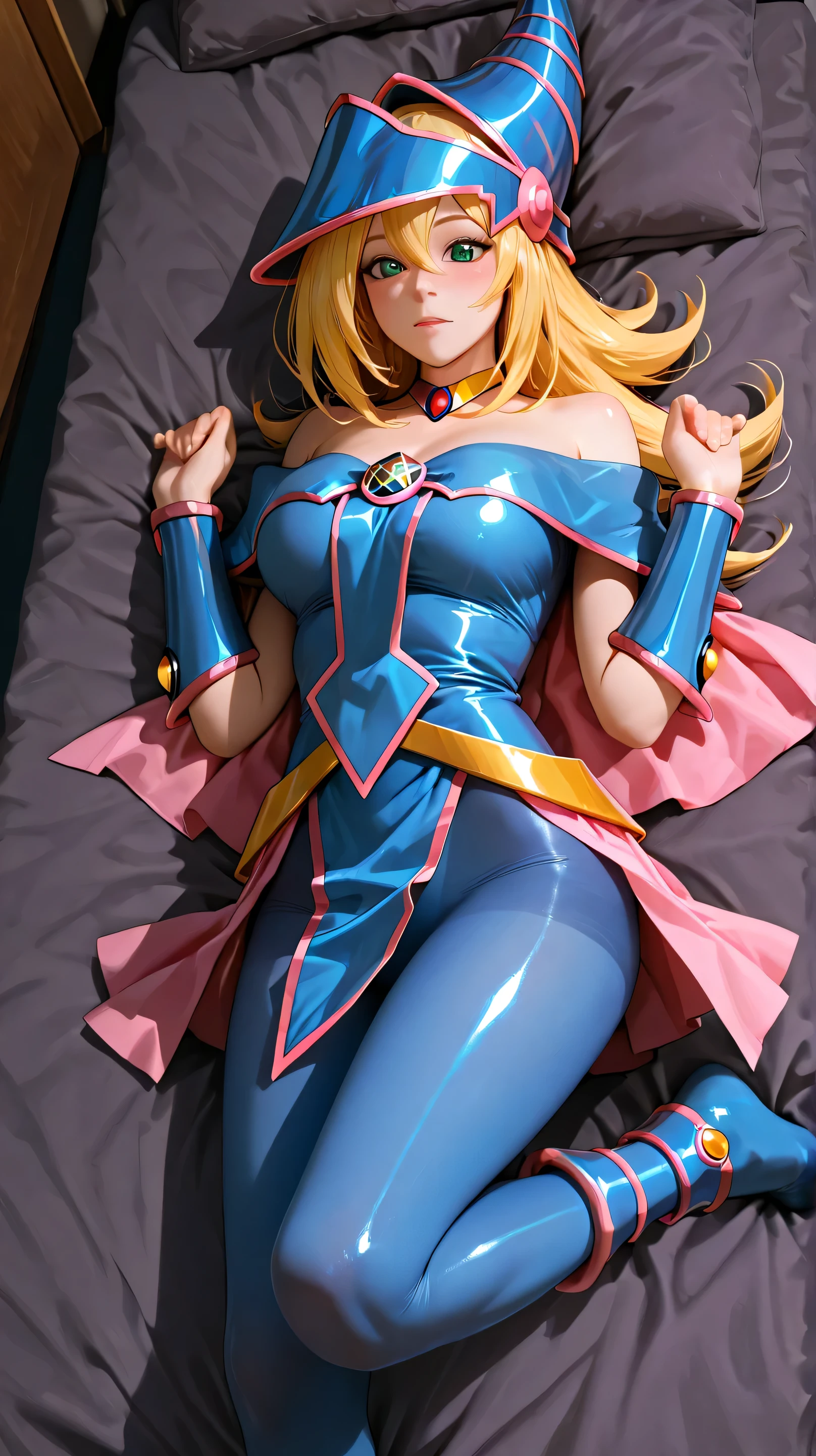 Smirk, solo, Emma Frost, 1 woman, blonde hair, light blue eyeshadow, light blue lips, white leather bodice, midriff, cape, bare shoulders, cleavage, thigh highs, gloves, belt, white leather pants, mature women, blush, girl Laying on bed,
(insanely detailed, beautiful detailed face, beautiful detailed eyes, masterpiece, best quality), solo, 1boy, pov, missionary, girl sitting on pov laps, girl sitting on boy laps, cowgirl pose, pov grab girl Waist,