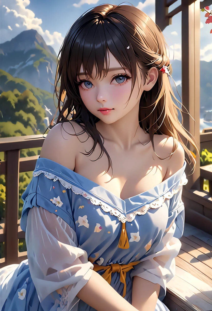 (masutepiece: 1.3), (max resolution: 1.2), (Ultra HDTV: 1.2), cinematric light, Ultra HDTV, (Detailed eyes and skin), (detailed facial features), nffsw, 8K resolution, Sharp Focus: 1.2, Perfect Style, Beautiful face, Perfect body, precise, Anatomically correct, Highly detailed face and skin texture, Detailed eyes, Dark-blue eyes, Double eyelids, Thin eyebrows, Glitter Eyeliner: 1.2, Natural cheeks, Glossy skin, Fair skin: 1.2, shiny little necklace and earrings, (Glossy lips: 1.4), BREAK, One-person viewpoint, (She is a very cute female teacher), (Pink lace panties), (Seductive smile: 1.2), ((a Innocent and cute girl:1.3)), (Long Wave Hair), (ligh brown hair:1.2),  , BREAK, ((Very intimate relationships: 1.2)), medium large breasts, ((Looking at Viewer:1.2)), ((Library 1.2)), ((Bend your knees and open your legs wide:1.2)), (From Side:1.2),low  angle shot,Off-the-shoulder sweaters　Tight jeans mini skirt　Embarrassed look　Kamimei