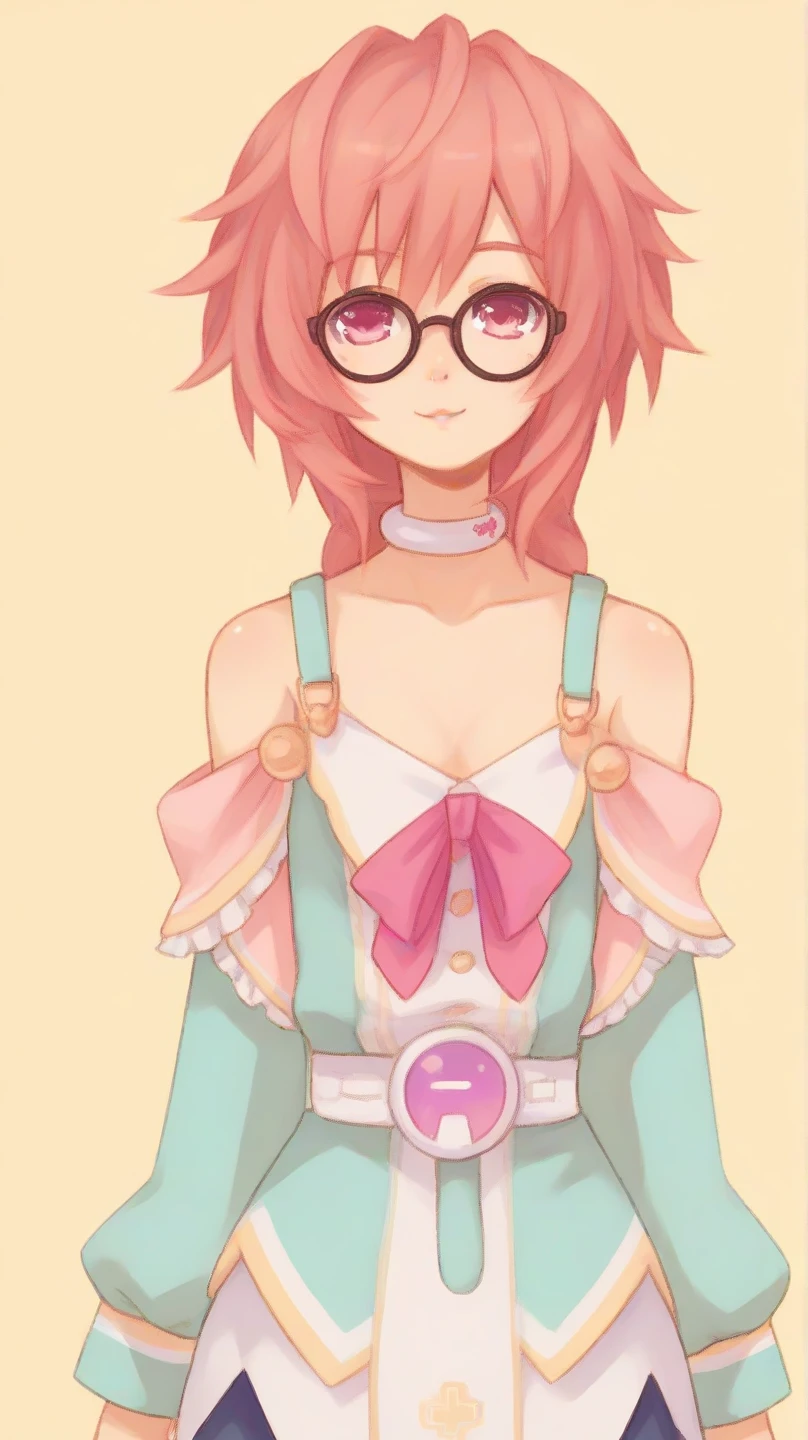(((Boy with cat ears))), 8k, ((best quality)), 7 yease old, very cute, orange hair, (((very blush))), Wear glasses, 