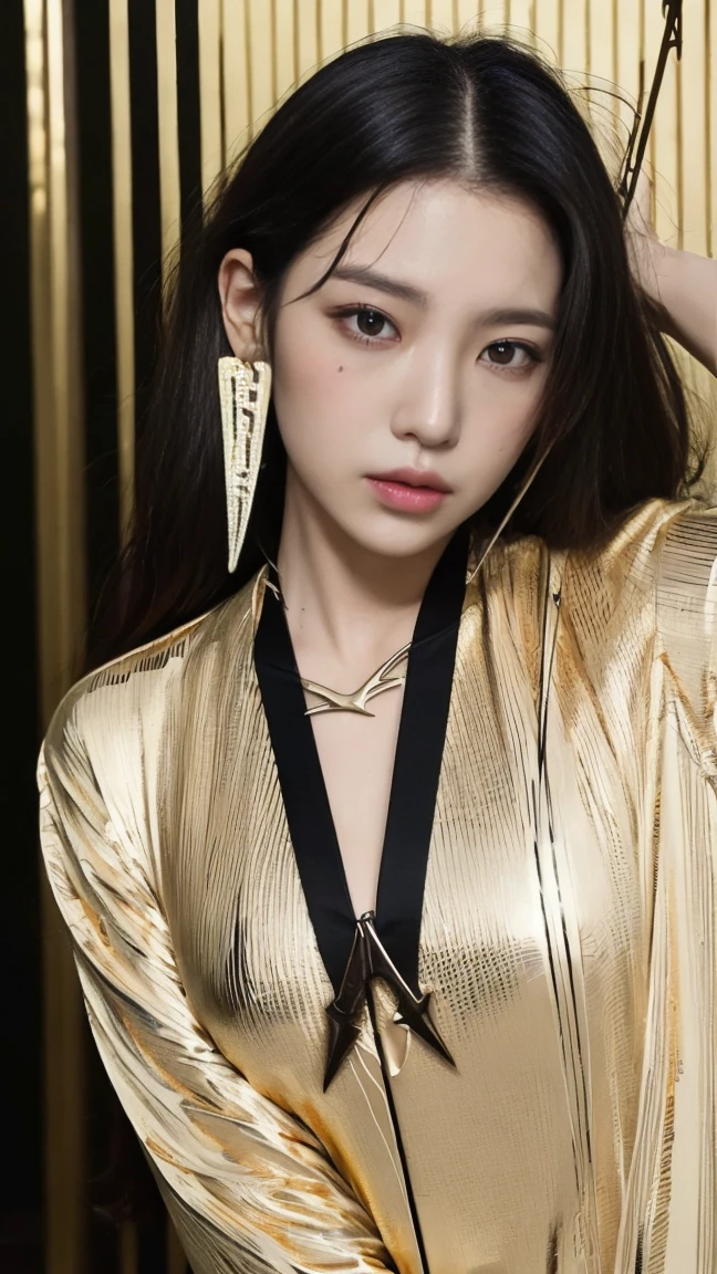 (((masterpiece+best quality+high resolution+ultra-detailed))), boa hancock, long silky black hair, high nose, sharp eyes, noble and inviolable temperament, (([female]: 1.2 + [beauty]: 1.2 + black long hair: 1.2)), snake_skull background, bright eyes, dynamic angle and posture.
