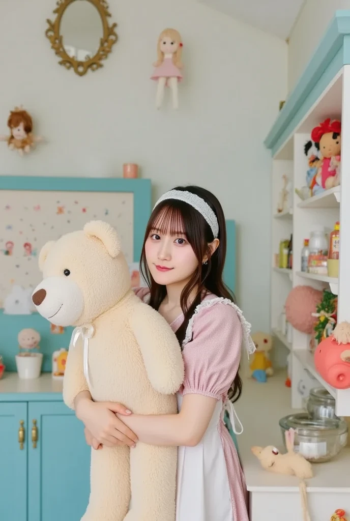 Woman in dress holding teddy bear Biye, adolable, exclusive, Gemma Chen, Ruan cute vtuber, artist arata yokoyama, lulu chen, jaeyeon nam, Chiho Aoshima, BT 2 1, Low voltage, BT21, xintong chen, shaxi, Doraemon, personal profile picture, Pure