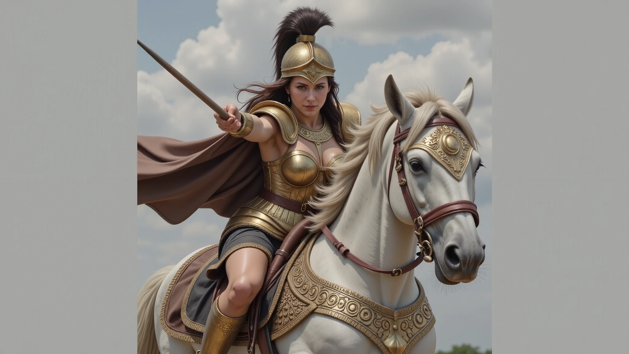 Big tits,goddes,The upper part of the body,Riding a sword