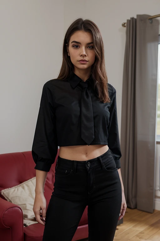 photo of a young girl, blonde, cute, beautiful,  (((elegant clothes, cruel mistress, bdsm)))