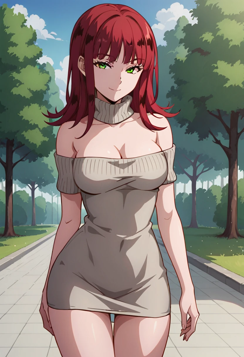 Uzumaki_kushina,huge breasts, beautiful face:1.5,white body,butt hole,navel, cleavage ,bellybutton,off the shoulder:1.8,body facing front,full body shot,standing straight, short greenskirt,black ,green tshirt ,scream,tongue stick out,mouth open,hands on shirt,long hair, spread leg, sitting on thighs