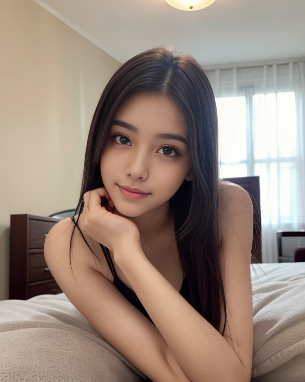 there is a woman that is posing for a picture in a mirror, gorgeous chinese models, Gorgeous young Korean woman, young cute wan asian face, blackpink jennie, beautiful Korean women, Yoshitomo Nara, wan adorable korean face, cute delicate face, Beautiful young Korean woman, young lovely Korean faces, 8k selfie photograph, Chinese girl,photorealestic