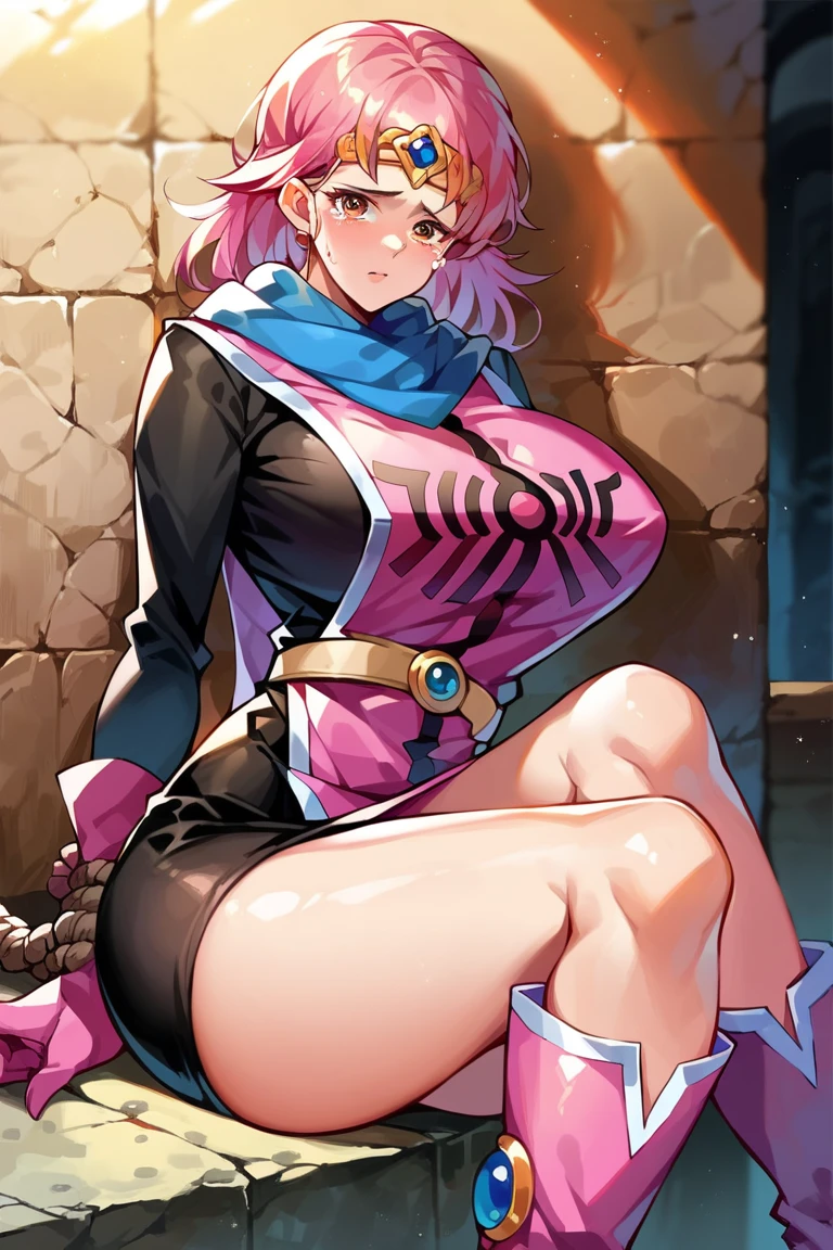 Melina from elden ring sitting on the ground, elden ring, melina, sitting on ground, swimsuit, futanari, dick,