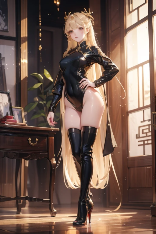 (Works of masters),((Best image quality)),Higher quality,high detal,超高分辨率,8K分辨率,(depth of fields),a beauty girl,hot girls,open-crotch pants