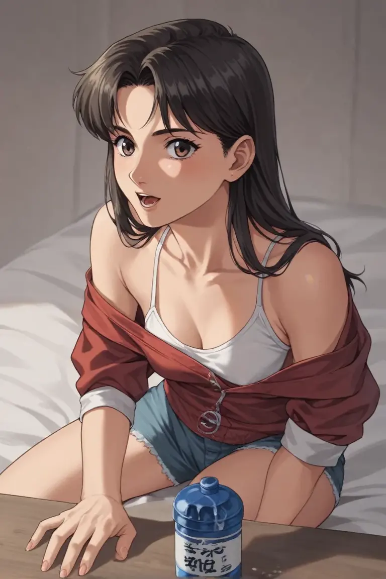 Highest quality,masterpiece,View your viewers,Absurd,One girl,score_9,score_8_superior,score_7_superior,sauce_Anime Break 1990s \(style\),retro artstyle,i don't want,Green Eyes,Brown Hair,ponytail,Have,Baseball cap,backwards Have,red Baseball cap,Jacket,White shirt, (((motion Line:1.5, Line:1.4))), 1girl, look at viewer, ((((from below)))), perfect female figure, extremely detailed face and eyes, naked:1.5, (((Nude:1.5))), (sweat:1.6, wet body:1.3), public hair, pussy, ((arms behind by back)), spread legs, ((ecstasy)), (embarrassed:1.5, blush), orgasm face, O-face, professional lighting, ((closed eyes:1.3, frown, screaming with open mouth wide:1.1)),hotel, bed