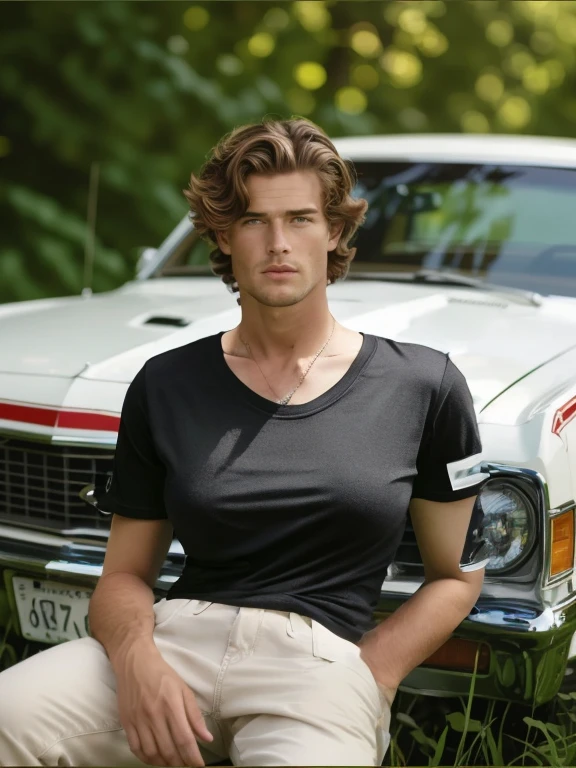 black t-shirt