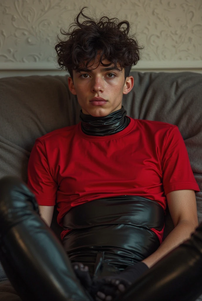 Polish emo boy short dark brown hair, blue-gray eyes, very white complexion, similar to the character Dominik Santorski from the movie Suicide Room, dressed as an emo from 2000, Height 1.91cm, very thin, very handsome ,  Do it in Mexico by taking a selfiie In his car, make him black clothes 