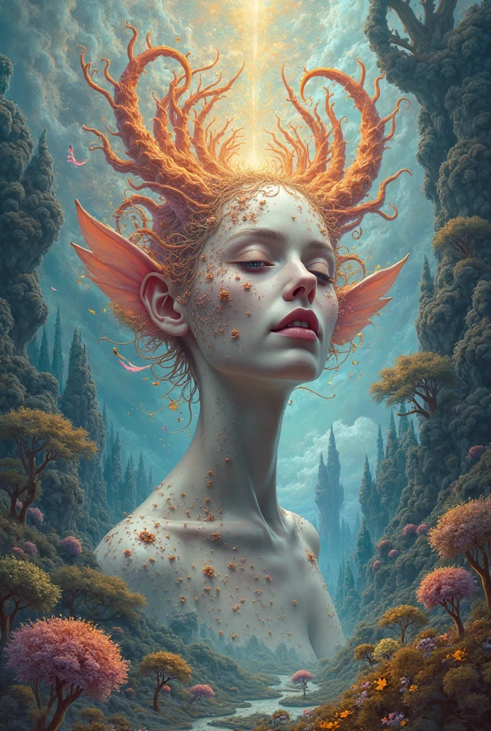 made of ais-brknlvlmp, designed by Jeremy Mann, Miles Johnston, Alasdair McLellan, Daniel Merriam, Peter Gric, Dariusz Klimcza, Chalk painting, hyper detailed, surreal, (Female Draenei:1.2) , 1700'S, Smoky Conditions, shallow depth of field, pink and yellow hue, elaborate, <lora:Broken_Lava_Lamp:1>
