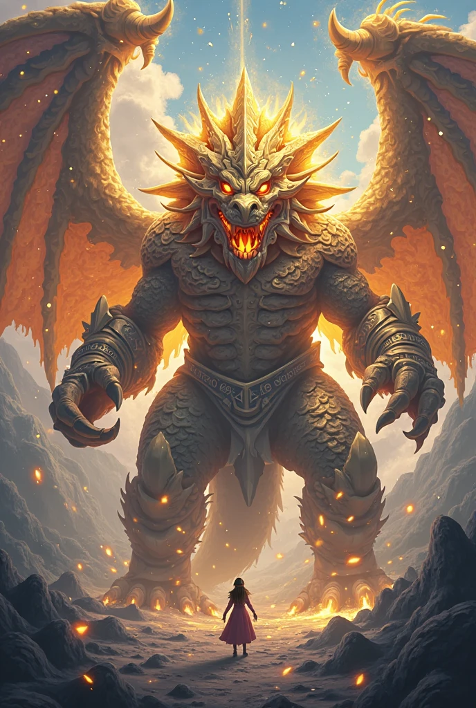 After walking for a long time, they arrived at a clearing and came face to face with a **faucet**, a giant mythological beast with golden wings, guarding a glowing blue crystal. O faucet não estava lá muito feliz com a presença deles. The people who arrived were 4 ninja turtles